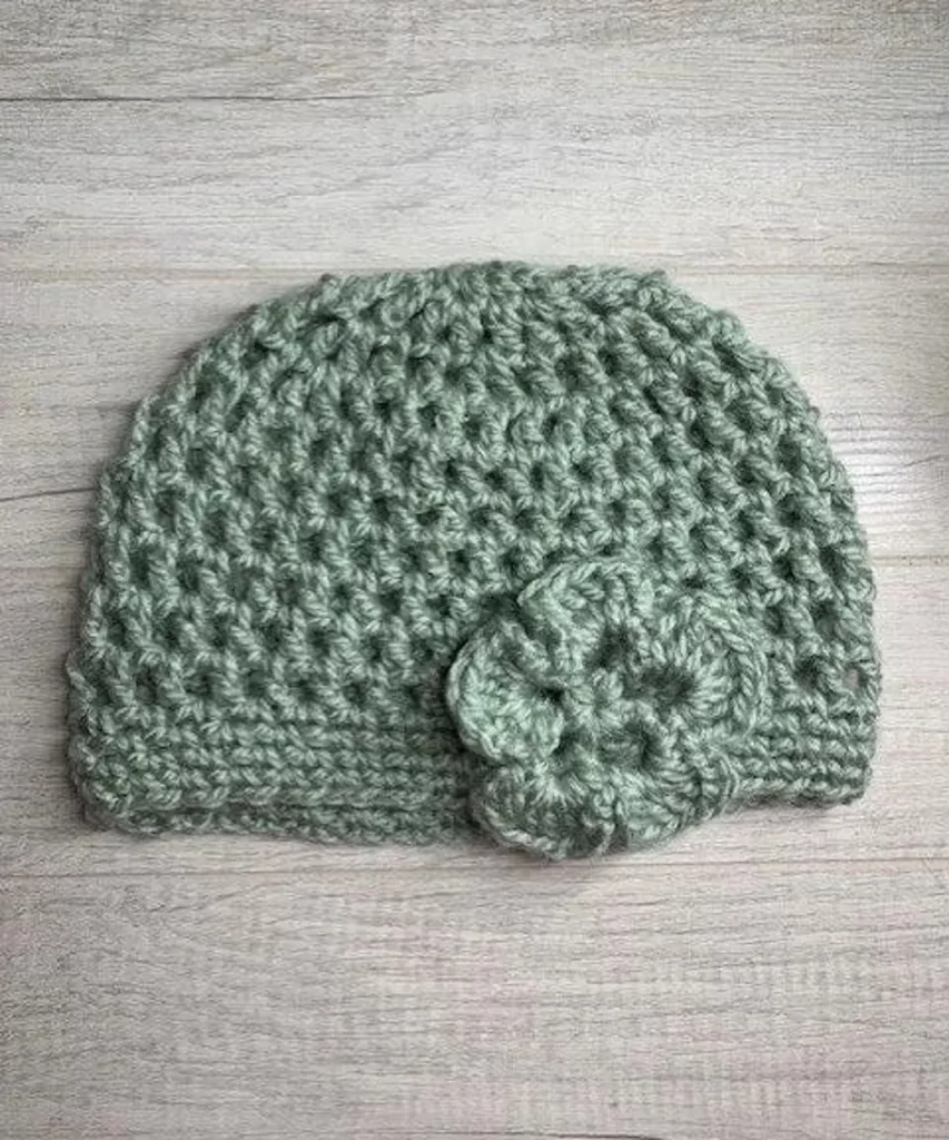 Chic Cloche Hat with Flower