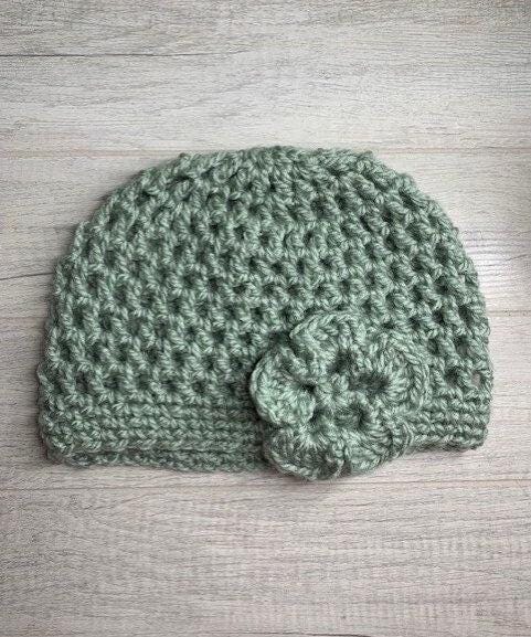 Chic Cloche Hat with Flower
