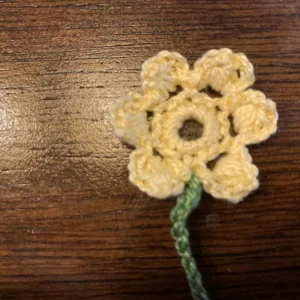 Crochet Flower Bookmark
