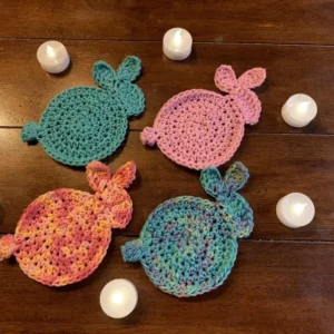 Crochet Bunny Coasters