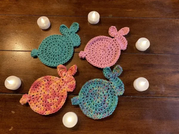 Crochet Bunny Coasters