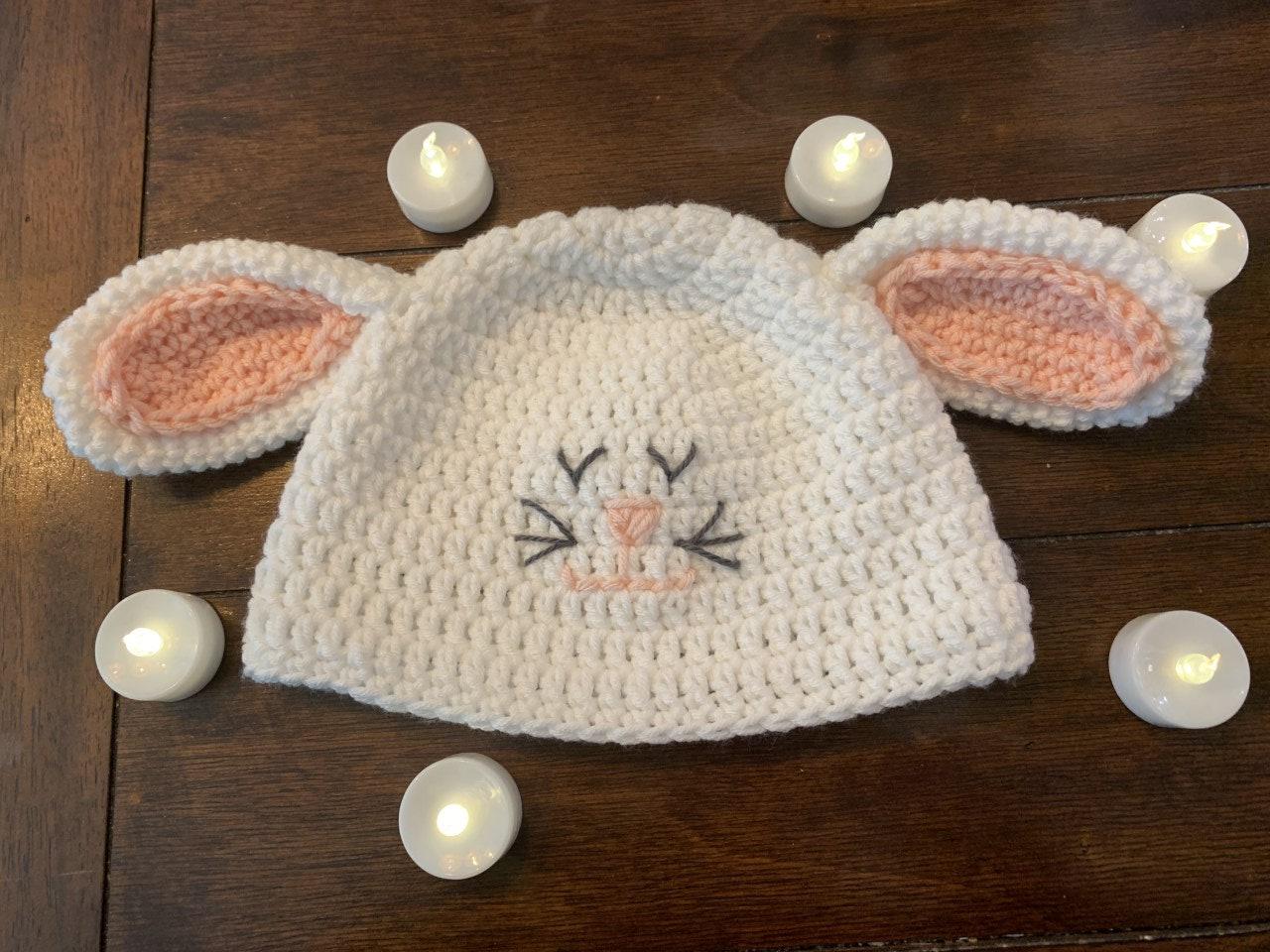 Winter Crochet Bunny Hat