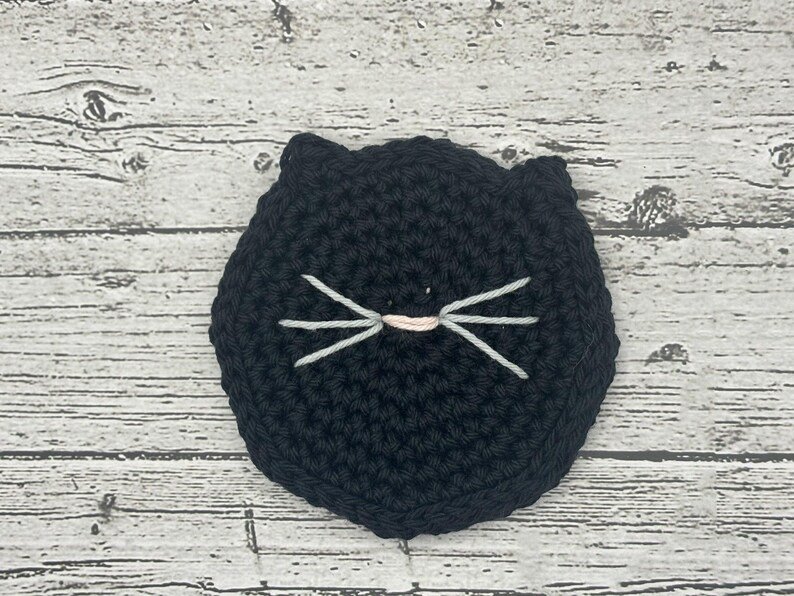 Crochet Cat Coasters