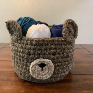 Crochet Bear Basket