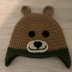 Handcrafted Crochet Bear Hat - Image 5