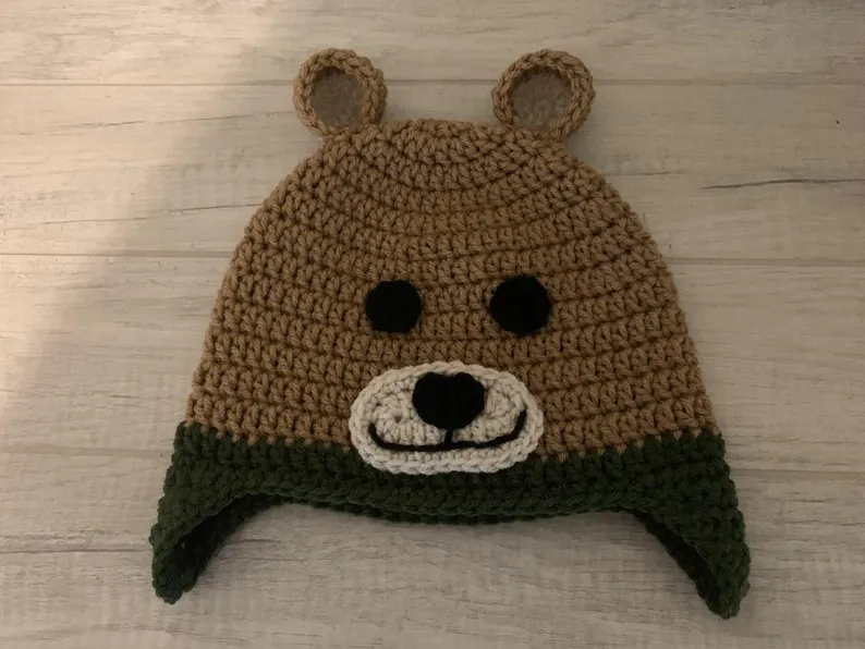 Handcrafted Crochet Bear Hat - Image 5