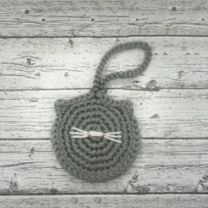 Crocheted Cat Bag Charm - Image 2