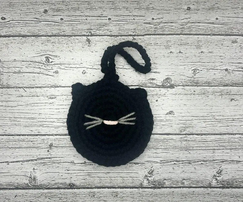 Crocheted Cat Bag Charm - Image 7