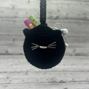 Crocheted Cat Bag Charm - Image 5