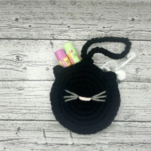 Crocheted Cat Bag Charm - Image 4