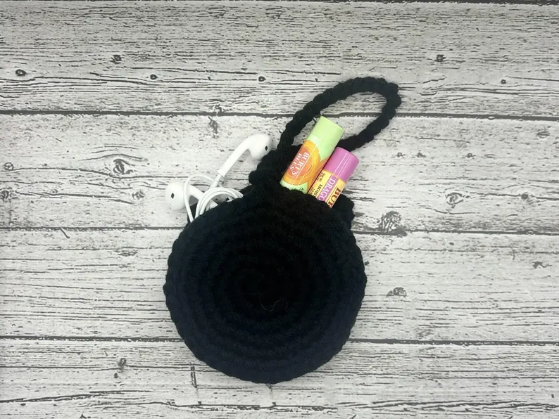 Crocheted Cat Bag Charm