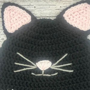 Crocheted Cat Hat - Image 3