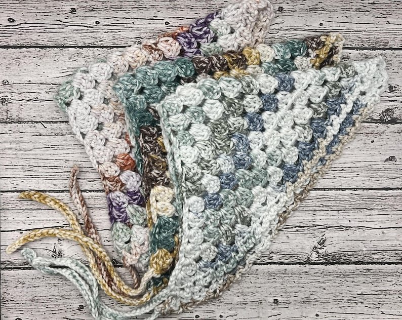 Crocheted Cotton Bandanas