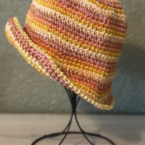Crochet Cotton Sun Hat - Image 4