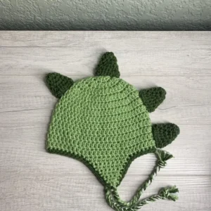 Handmade Crochet Dinosaur Hat - Image 3