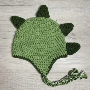 Handmade Crochet Dinosaur Hat - Image 8