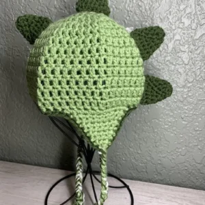 Handmade Crochet Dinosaur Hat - Image 7