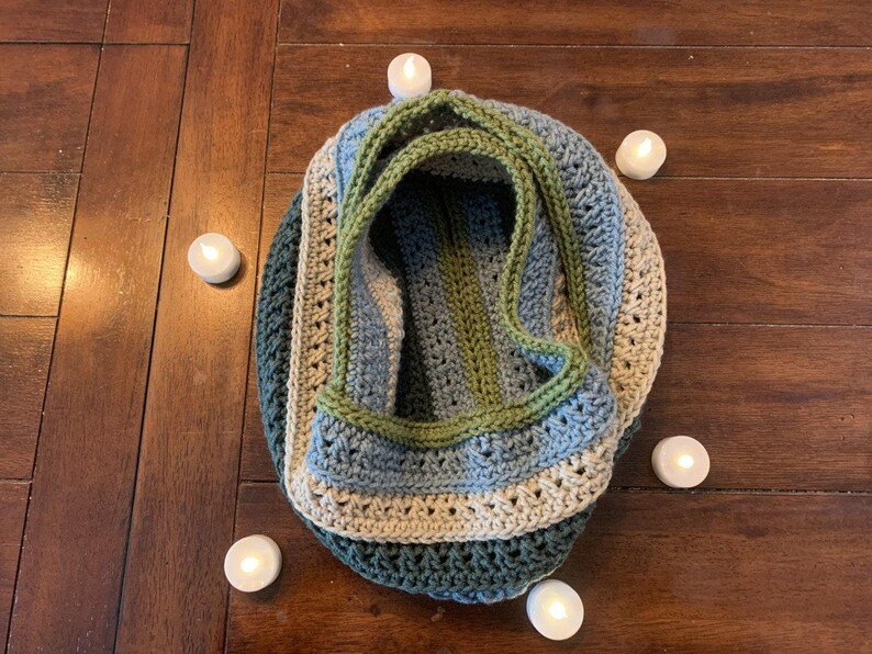 Crocheted Hat and Infinity Scarf - Image 7
