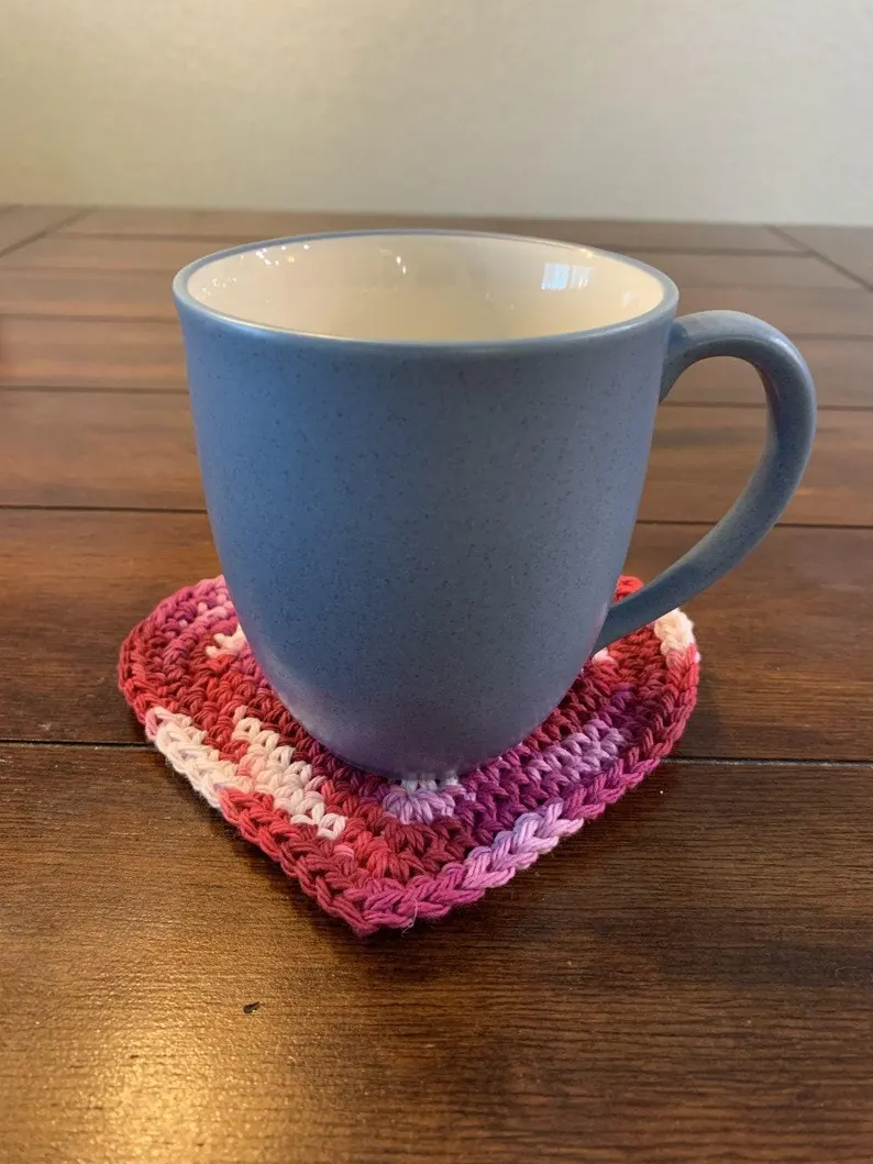 Delightful Heart Crochet Coasters - Image 3