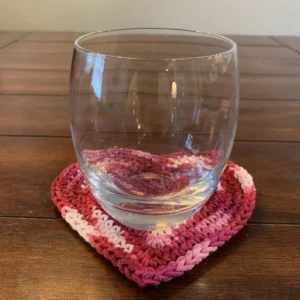 Crochet Heart Coasters