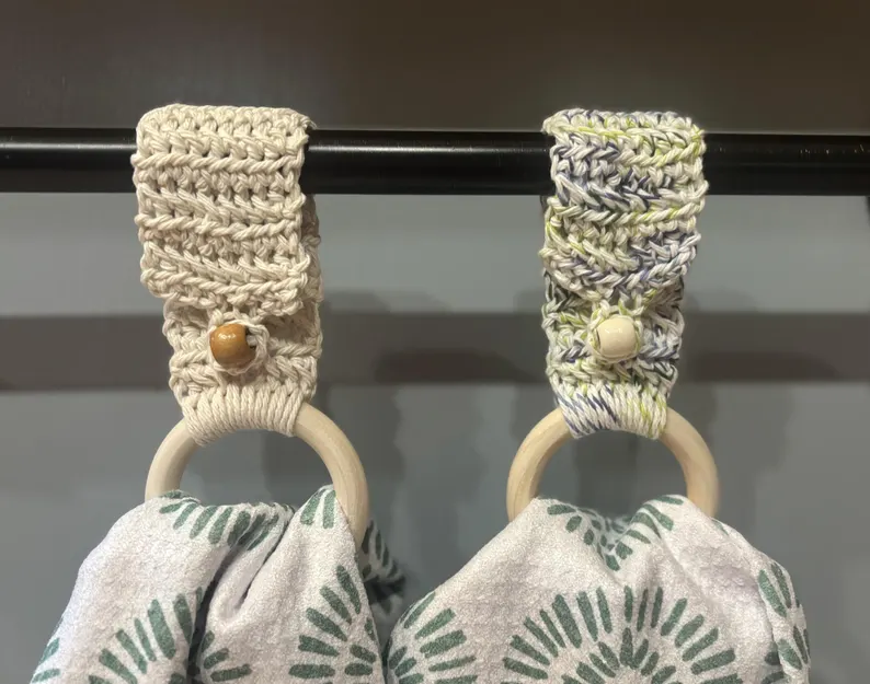 Crochet Kitchen Towel Holder - Image 6