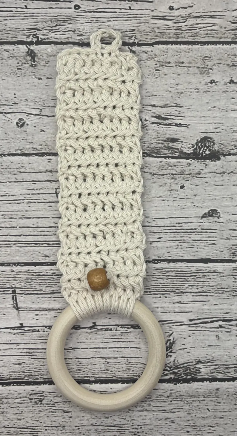 Crochet Kitchen Towel Holder - Image 4