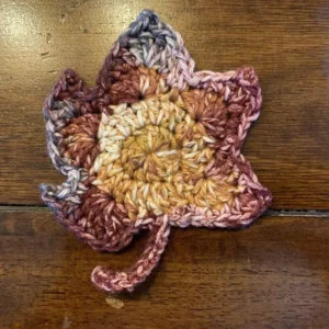 Crochet Leaf Coasters