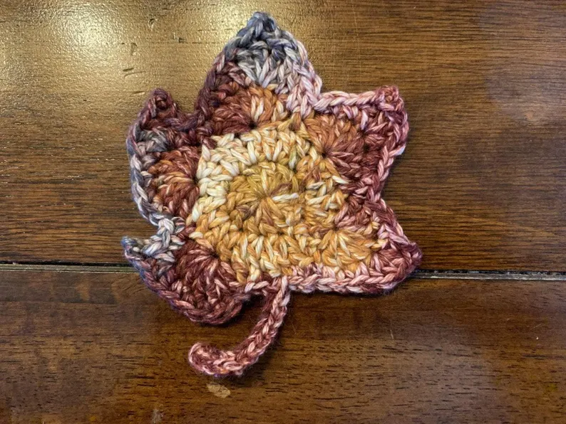 Crochet Leaf Coasters