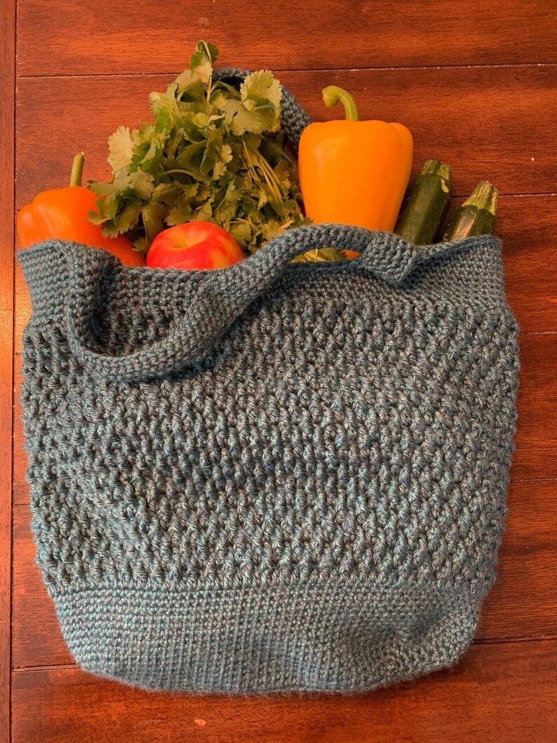 Crochet Market Tote Bag