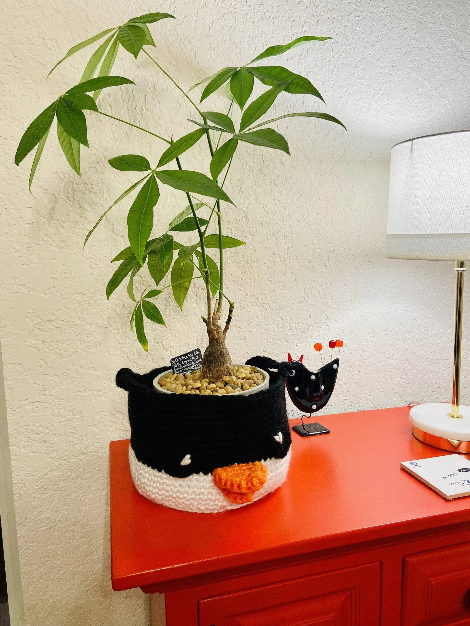 Penguin Crocheted Basket - Image 4