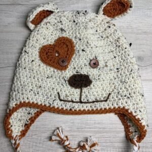Crochet Puppy Hat With Heart - Image 8