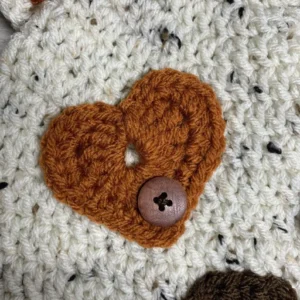 Crochet Puppy Hat With Heart - Image 5