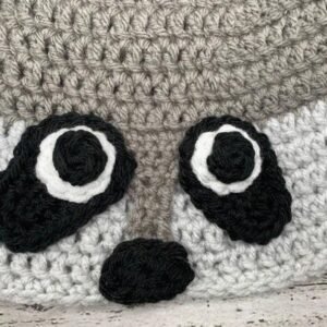 Mischievous Crochet Raccoon Hat - Image 2