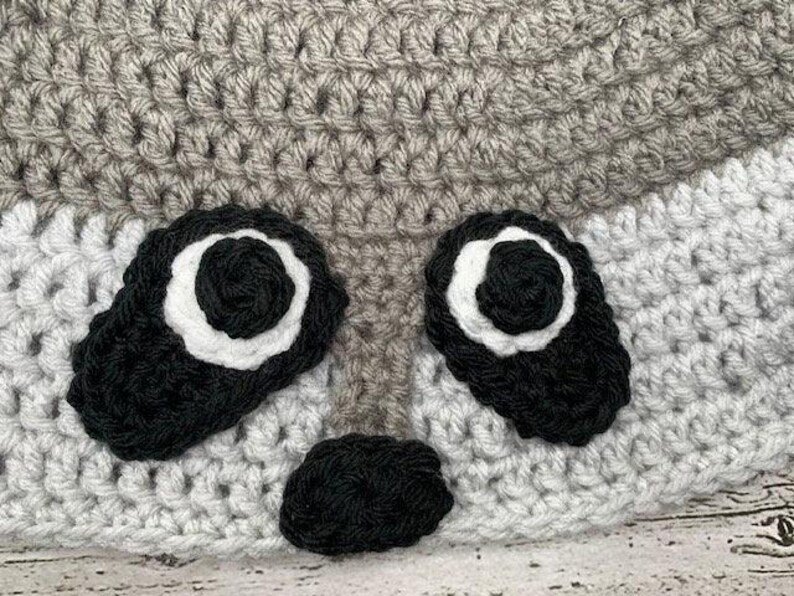 Mischievous Crochet Raccoon Hat - Image 2