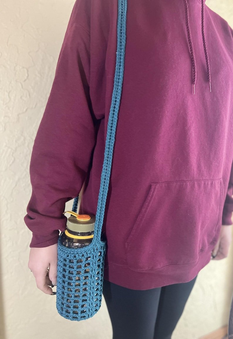 Crocheted Water Bottle Holder - Image 7