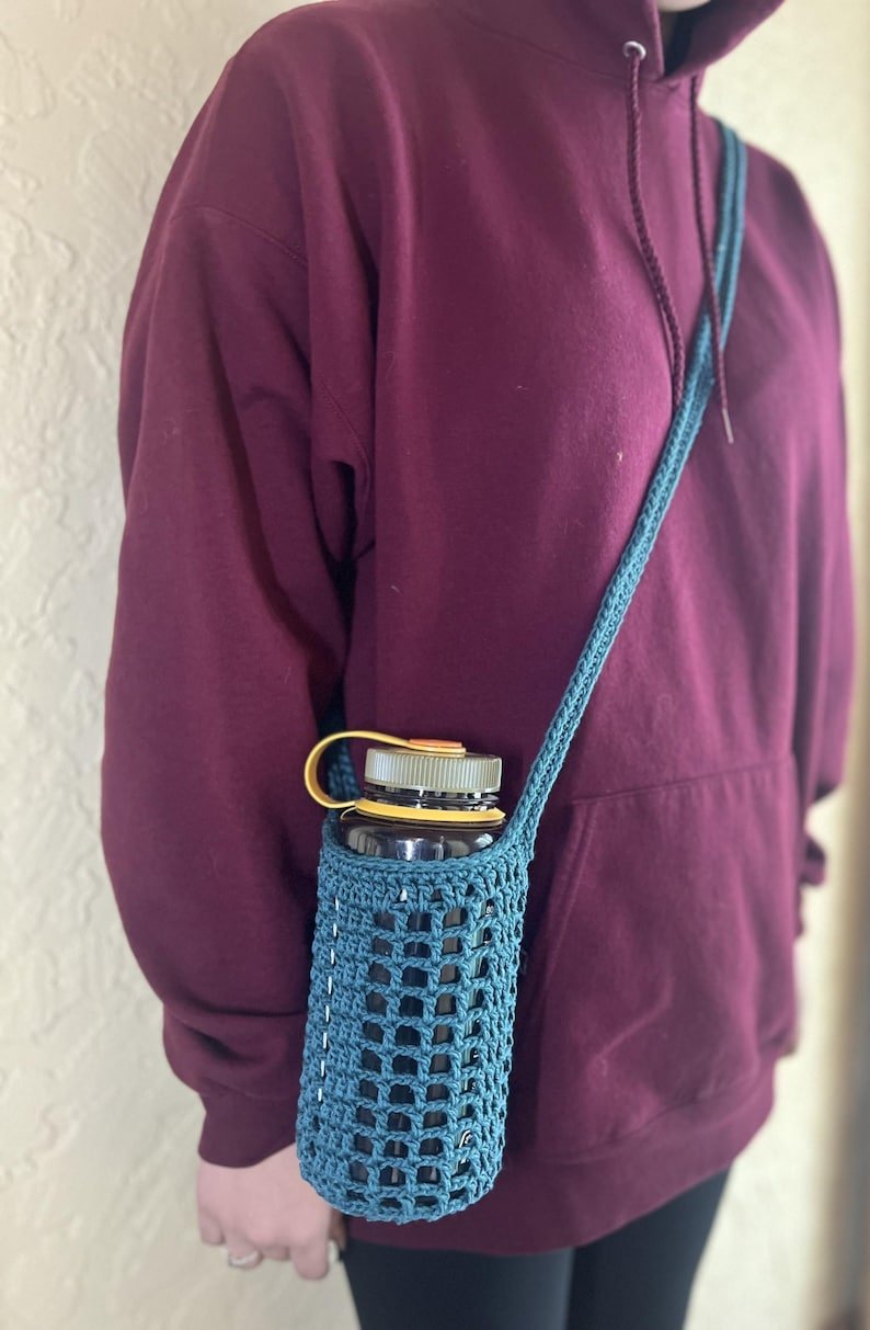 Crocheted Water Bottle Holder - Image 8