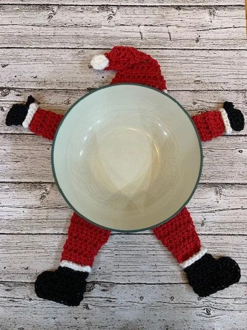 Festive Santa Pot Holder