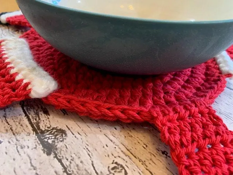 Festive Santa Pot Holder