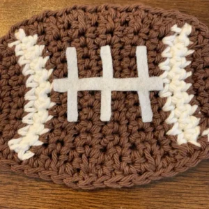 Crochet Football Coasters - Image 5