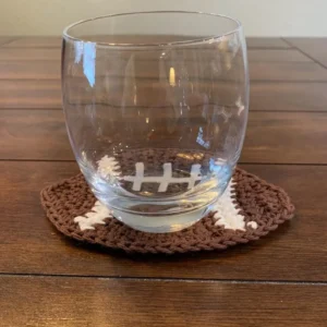 Crochet Football Coasters