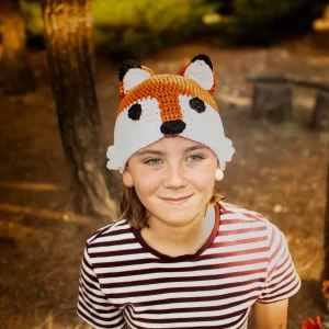 Crochet Sly and Clever Fox Hat - Image 2