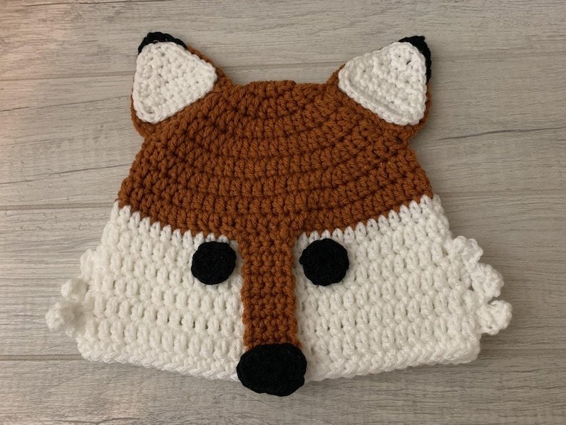 Crochet Sly and Clever Fox Hat - Image 3