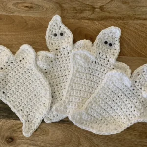 Crochet Ghost Coasters