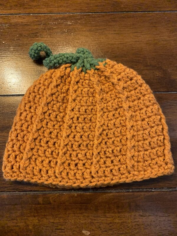 Cozy Crochet Pumpkin Hat - Image 1