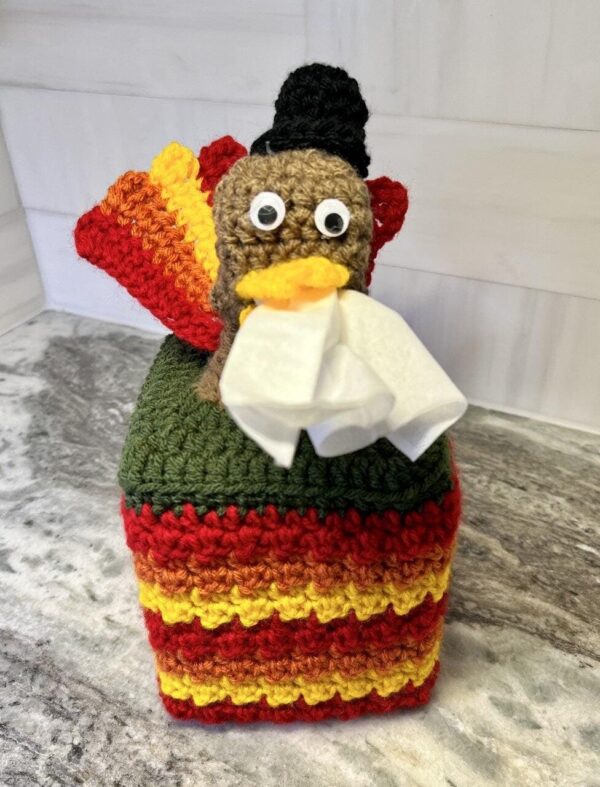 Turkey Tissue Box Cozy - Image 1