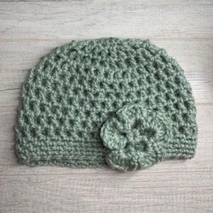 Chic Cloche Hat with Flower