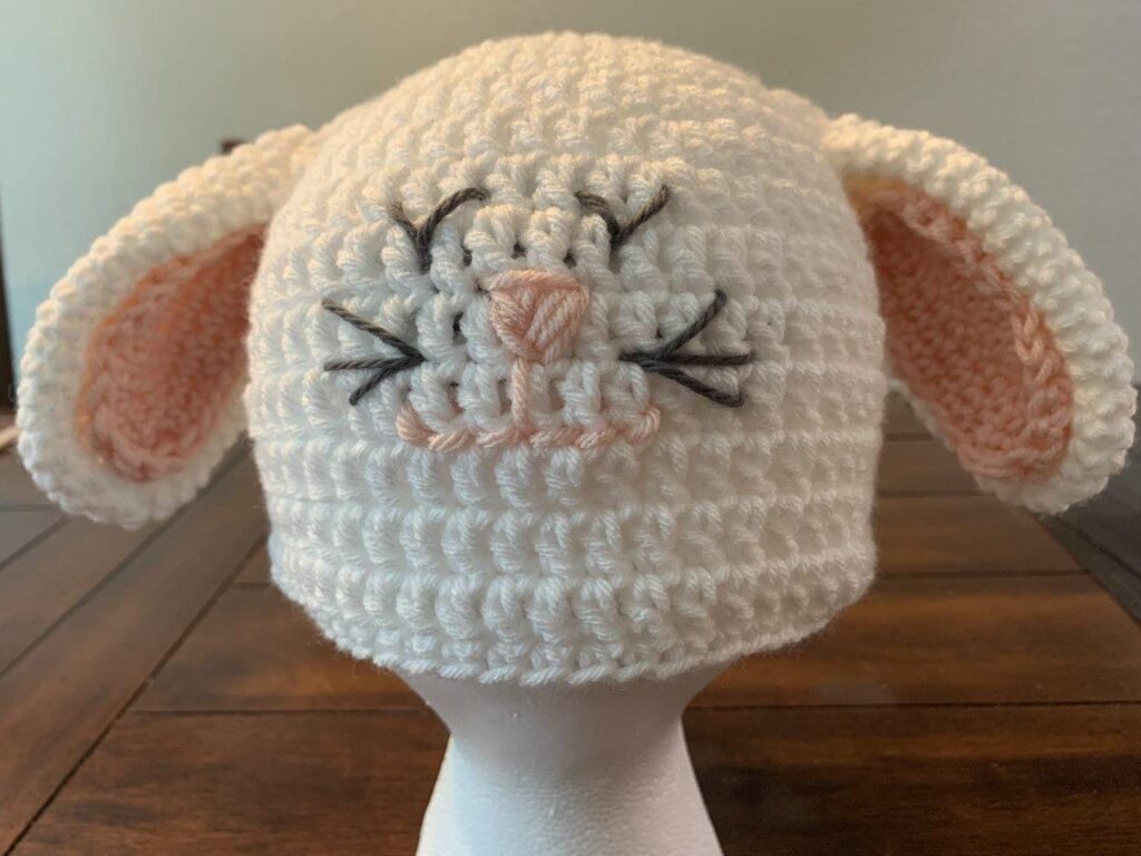 Crocheted Bunny Hat