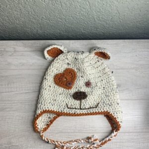 Crochet Puppy Hat With Heart