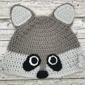 Mischievous Crochet Raccoon Hat