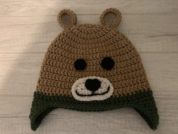 Handcrafted Crochet Bear Hat - Image 1